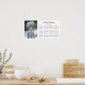 Poster Photo et nom modernes Calendrier personnalisé 2020 (Cuisine)