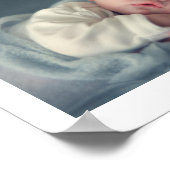 Poster Photo et nom personnalisé pour bébé Imprimer (Coin)