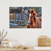 Poster Photo et poème de Dun Ranch Horse (Cuisine)