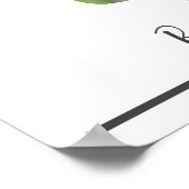 Poster Photo et texte personnalisés Bouteille de vin roug (Coin)