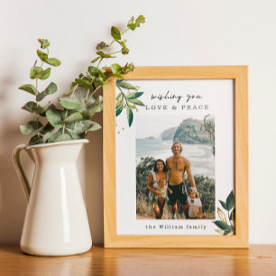 Poster Photo Famille Amour & Paix Et Imprimer