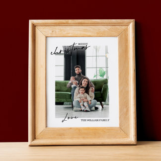 Poster Photo Famille De Noël Et Imprimer