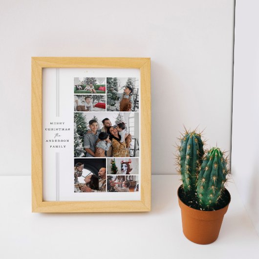 Poster Photo Famille De Noël Et Imprimer