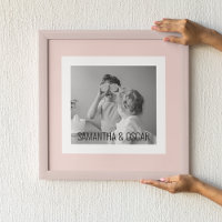 Photo Famille Moderne Pastel Rose Simple Cadeau