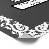 Poster Photo Family Tree dentelle regarder la frontière s (Coin)