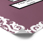 Poster Photo Family Tree Lace Look Bordure sur Lavender (Coin)