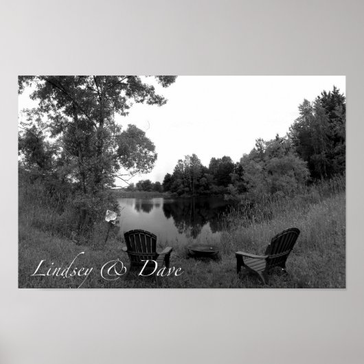 Poster Photo Fiançailles Lindsey & Dave (Devant)