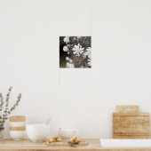 Poster photo Fleurs blanches (Cuisine)