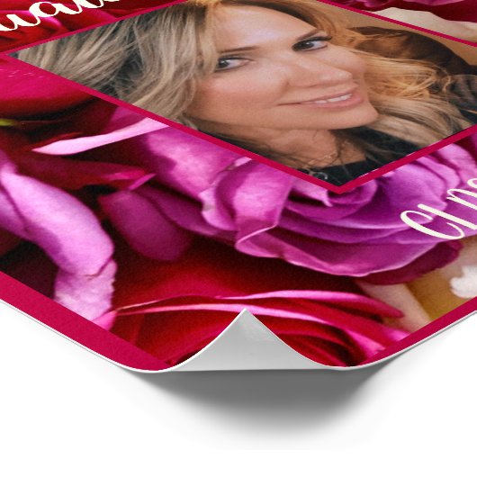 Poster Photo Floral Graduation Party Bright Typography P (Coin)