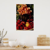 Poster Photo Fruit et fleurs (Cuisine)