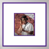 Poster Photo Graduation Autographe Garder Purple (Devant)