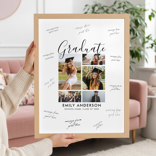 Poster Photo Graduation Guest Signature