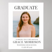 Poster Photo Graduation Modern Graduate (Devant)