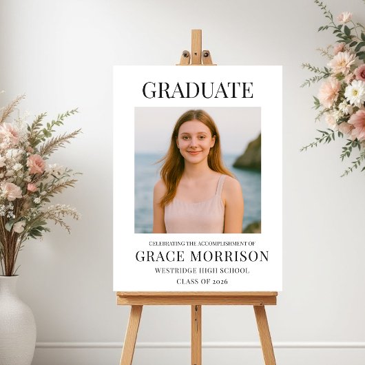 Poster Photo Graduation Modern Graduate