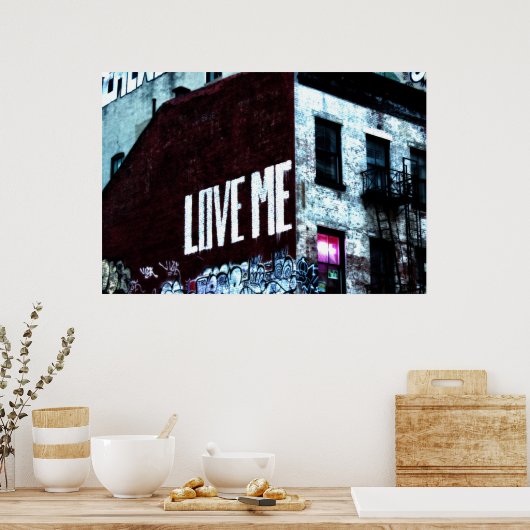 Poster Photo Graffiti de New York (Cuisine)