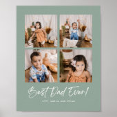 Poster photo Green Best Dad Ever Four (Devant)
