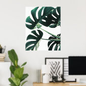 Poster photo Green Monstera (Bureau à domicile)