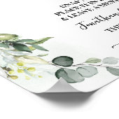 Poster Photo Guest Book Wedding Bridal Greenery Matcha (Coin)