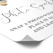 Poster Photo Guestbook Bees and Eucalyptus Sign (Coin)