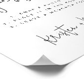 Poster Photo Guestbook Sign Modèle, Photo Guestbook (Coin)