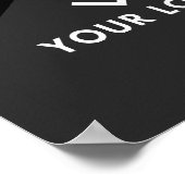 Poster Photo Gym Logo noir et jaune Compétition Marketing (Coin)