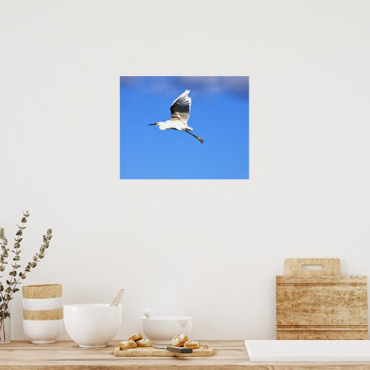 Poster Photo Heron Flying (Cuisine)