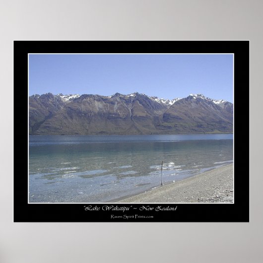 Poster photo "HUMBOLDT MOUNTAINS, NZ" (Devant)