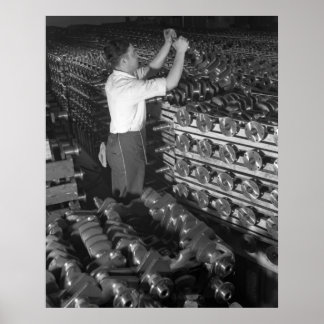 Poster Photo industrielle - Moitié piste Crankshafts 2ÈME