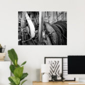 Poster Photo industrielle - Train d'engrenages Gold Dredg (Bureau à domicile)