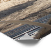 Poster Photo inspirante avec Citation Confucius (Coin)