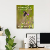 Poster photo inspiré Motivationnel Papillon (Bureau à domicile)