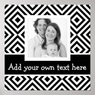 Poster Photo Instagram Bold avec texte personnalisé Chevr