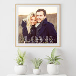 Poster Photo Love and Sparkles<br><div class="desc">La conception de photo à fond de saignement. Personnalisez-le avec votre date de mariage,  votre nom de famille ou tout texte de votre choix pour une belle pièce d'art murale unique.</div>