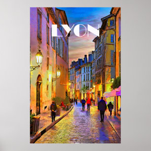 Poster Photo Lyon Vintage