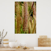 Poster Photo macro de l'herbe de Foxtail (Cuisine)