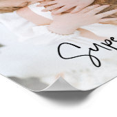 Poster Photo maman moderne et texte super maman | Cadeau (Coin)
