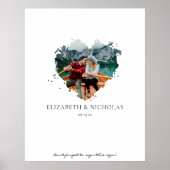 Poster Photo mariage | Alternative au livre d'hôtes (Devant)