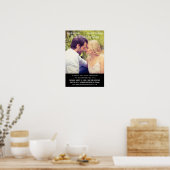 Poster Photo Mariage noir unique Enregistrer le film Date (Cuisine)