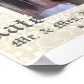 Poster Photo Mariage personnalisée (Coin)