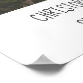 Poster Photo Mariage personnalisée avec nom et date (Coin)