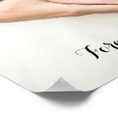 Poster Photo Mariage personnalisée pour toujours et toujo (Coin)