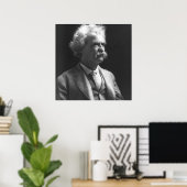 Poster photo mark twain (Bureau à domicile)