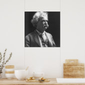 Poster photo mark twain (Cuisine)
