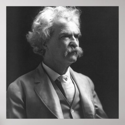 Poster photo mark twain (Devant)