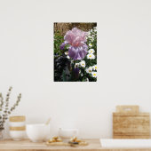 Poster photo Mauve Pink Iris Floral Flowers (Cuisine)