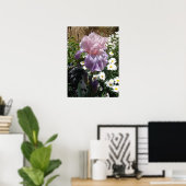 Poster photo Mauve Pink Iris Floral Flowers (Bureau à domicile)