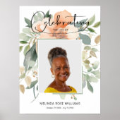 Poster Photo Memorial Hommage funéraire de la mort (Devant)