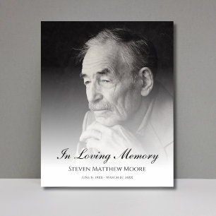 Poster Photo Memorial Hommage funéraire de la mort