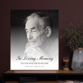 Poster Photo Memorial Hommage funéraire de la mort