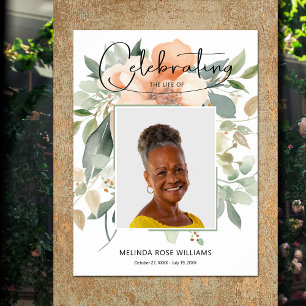 Poster Photo Memorial Hommage funéraire de la mort